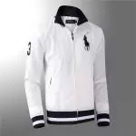 nouvelle collection ralph lauren veste sweat polo 3 big polyester 211 blanc